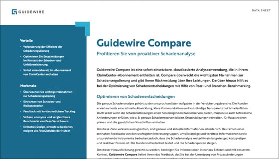 cover - Guidewire Compare Data Sheet - Deutsch